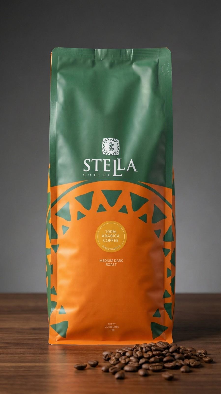 Stella Coffee Medium Roast Beans 1kg (2.2lb) , 500g (1.1lb) , 300g & 100g