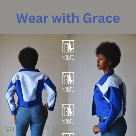 Color-Block Cropped Jacket 