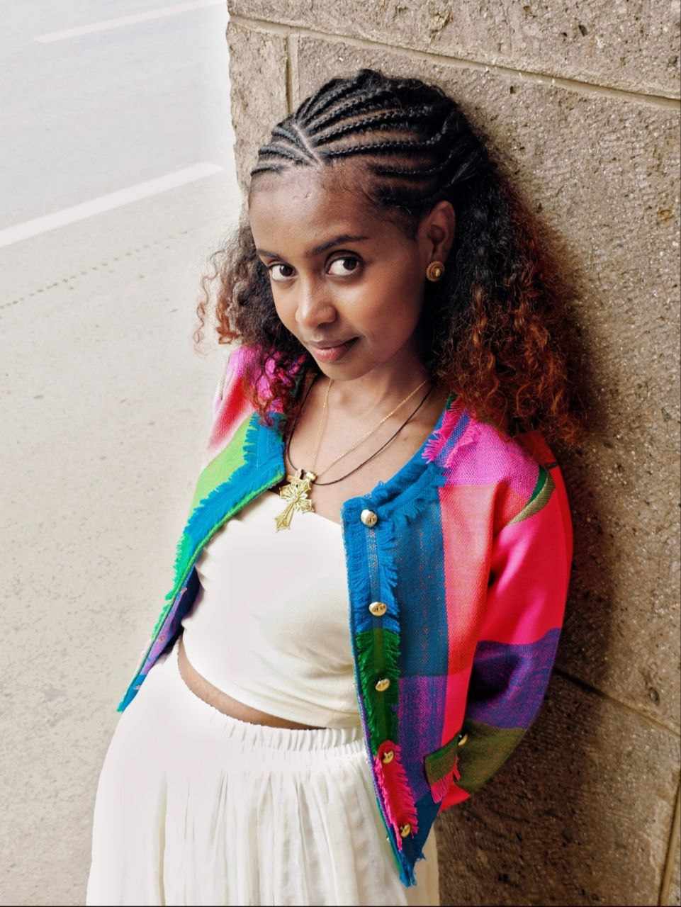  GOJJAM ABEBE FRAYED JACKET  image 1