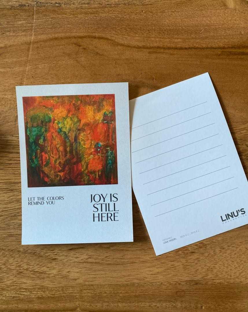 "Joy Is Still Here" Art Postcard