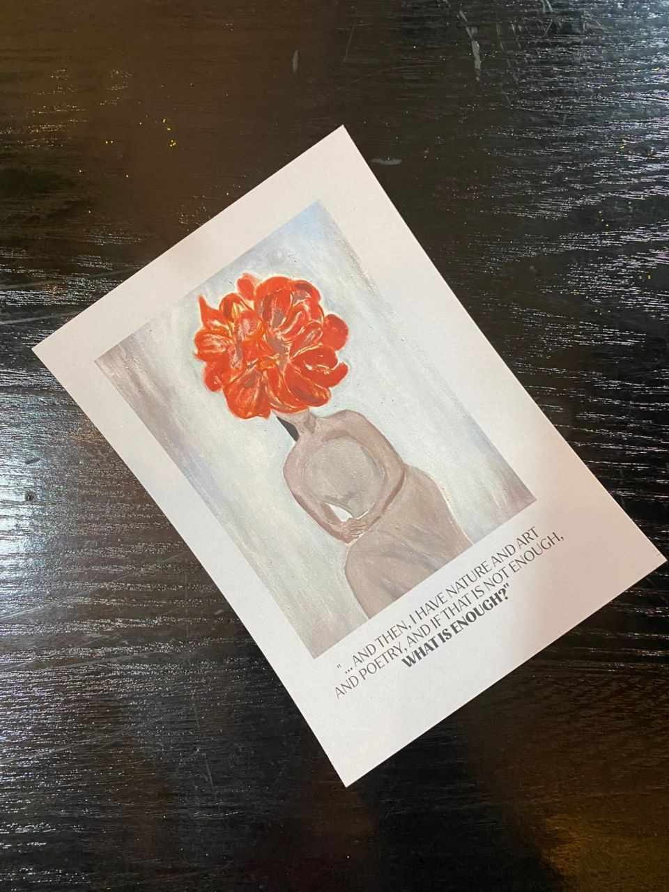 "Nature, Art & Poetry" Postcard