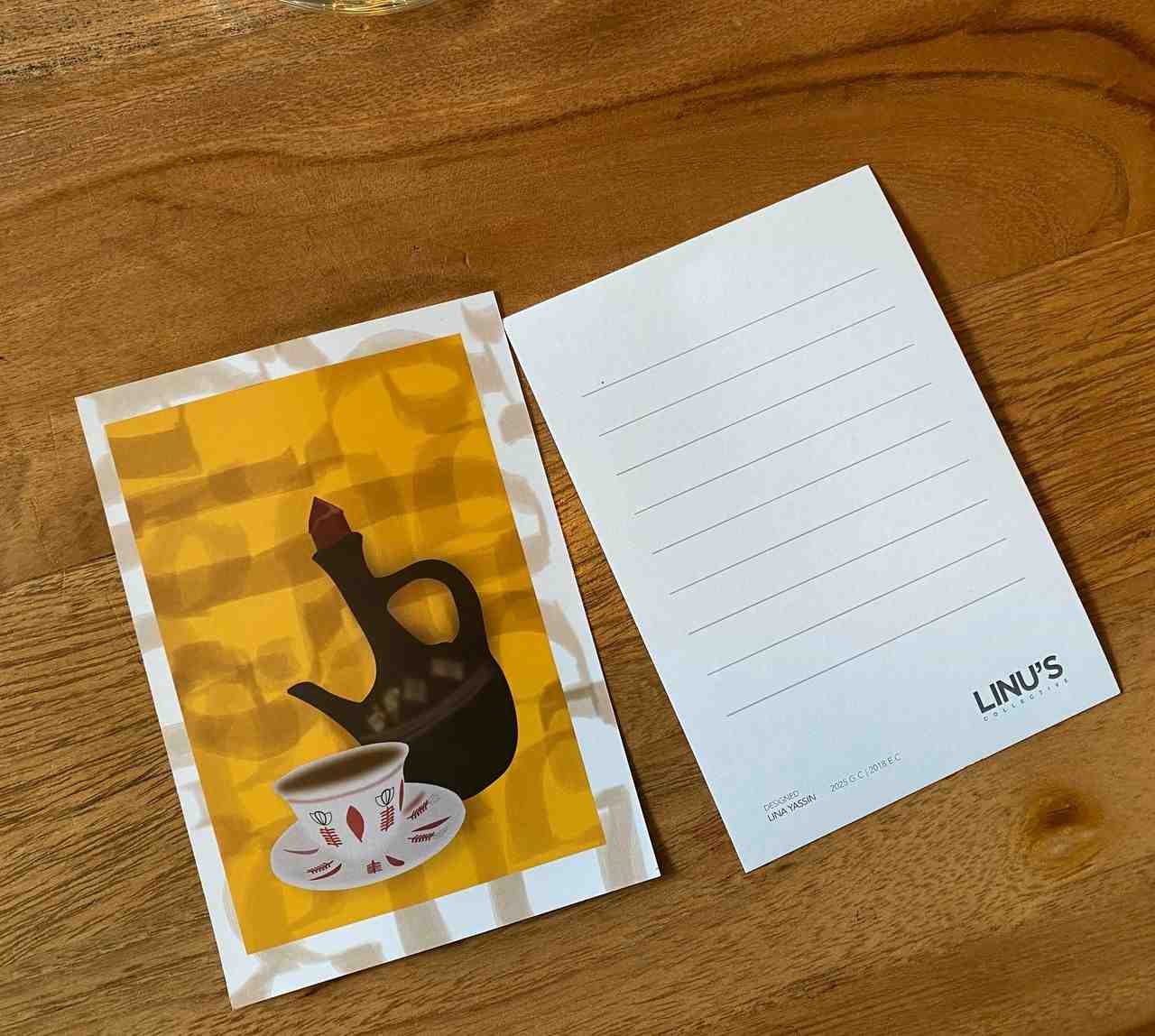 Jebena Coffee Art Postcard