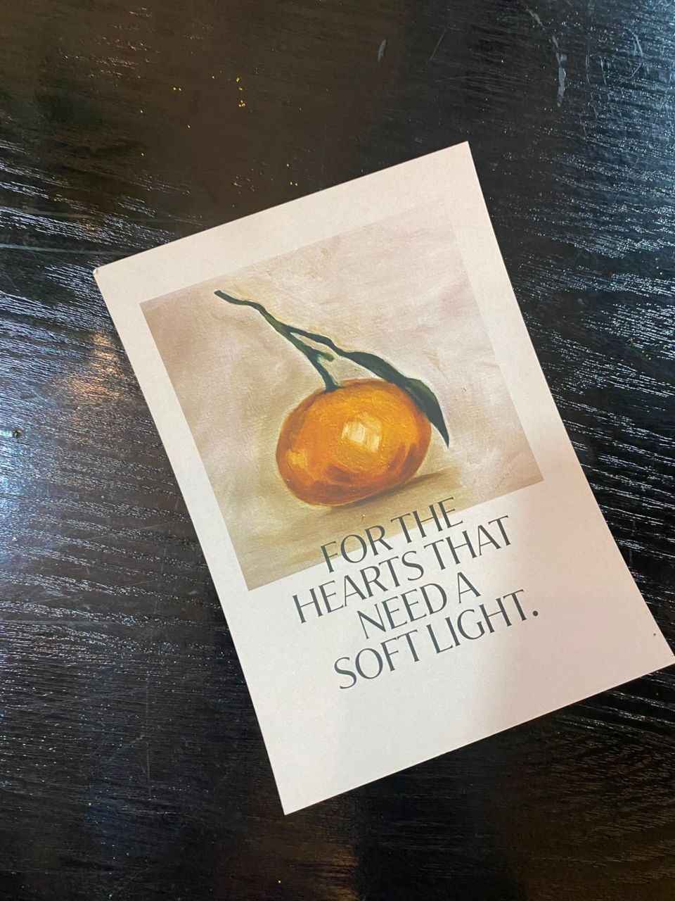 "Soft Light for the Heart" Postcard