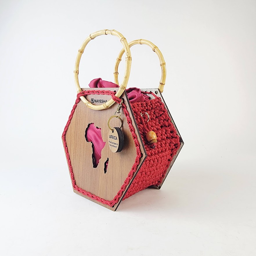 Nuna Medium Hexagon Crochet Handbag