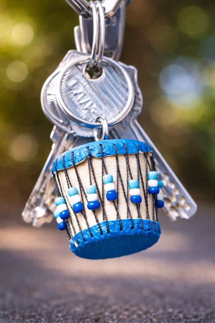 African Drum Keychain