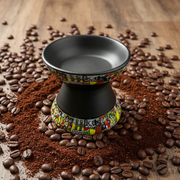  Black Ceramic Jebena Holder (Saba)