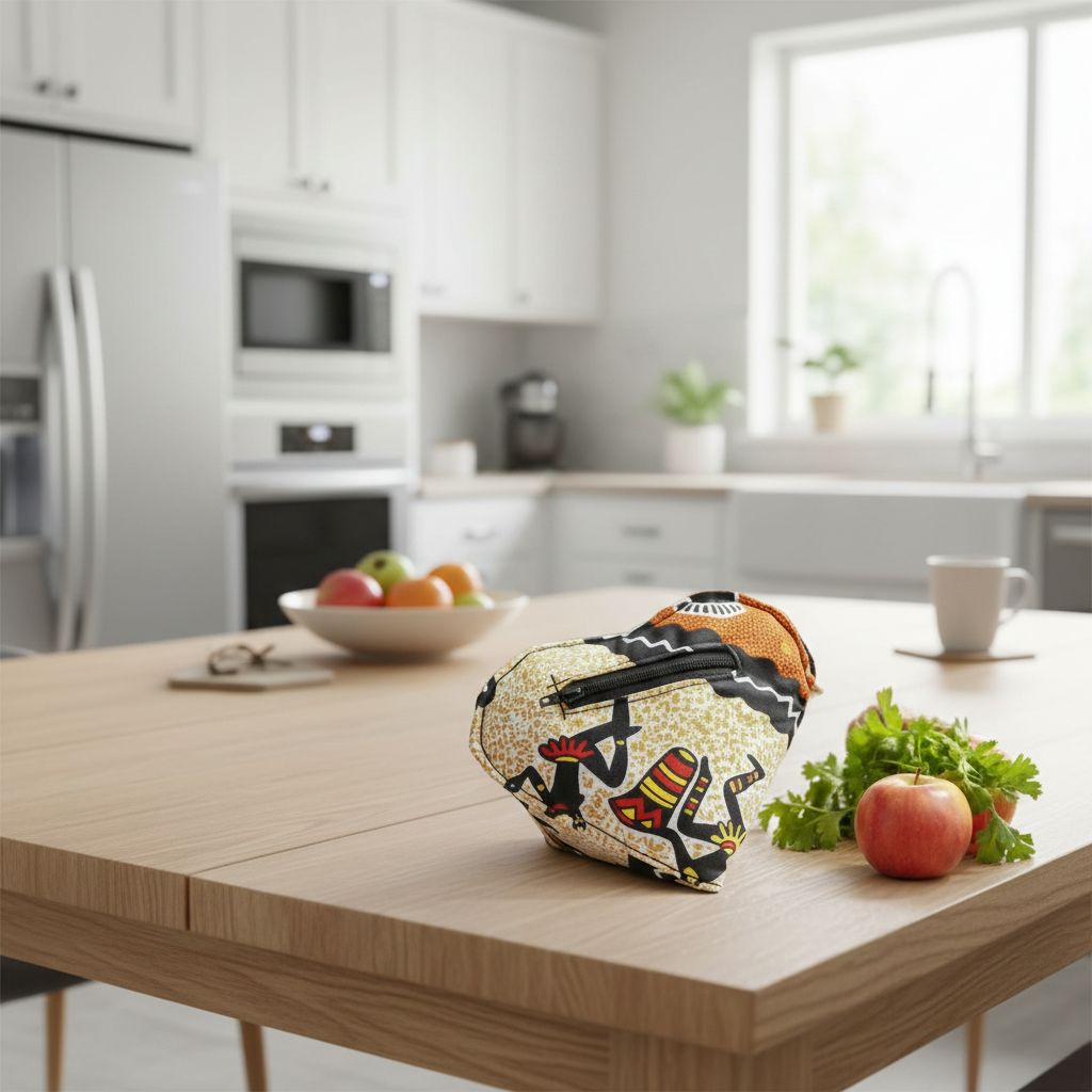 Handcrafted Heart-shaped Foldable Shopping Bag