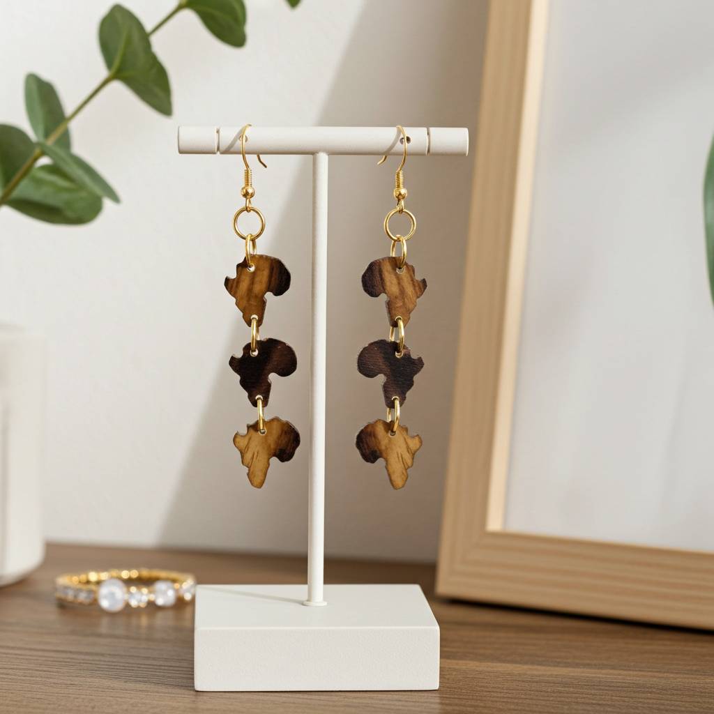 Cultural Pride Africa Triple Drop Earrings