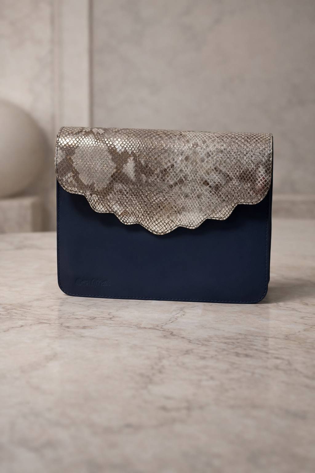 Belle Fleur Metallic Grey