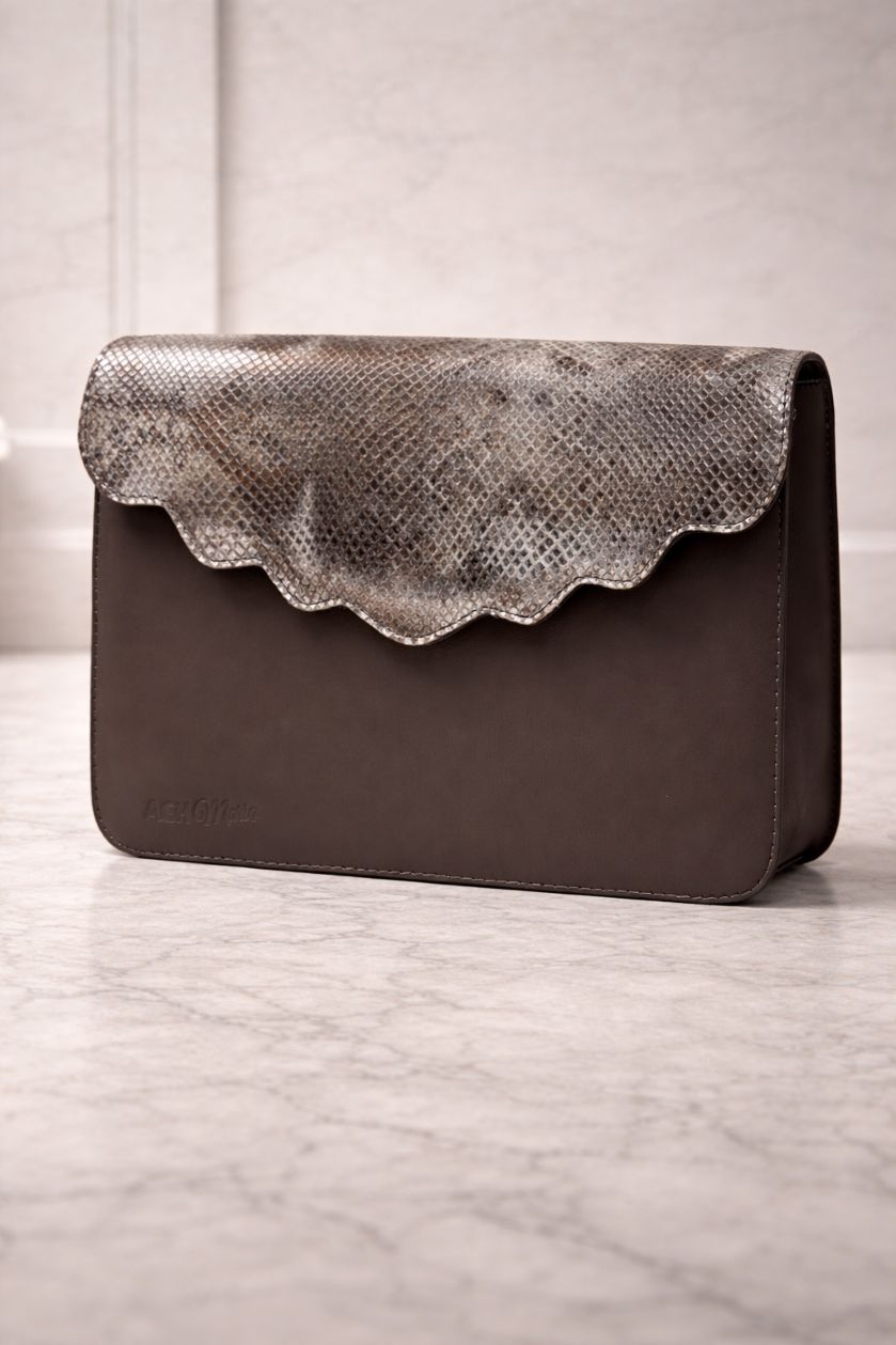 Belle Fleur bag Metallic Grey - Grey