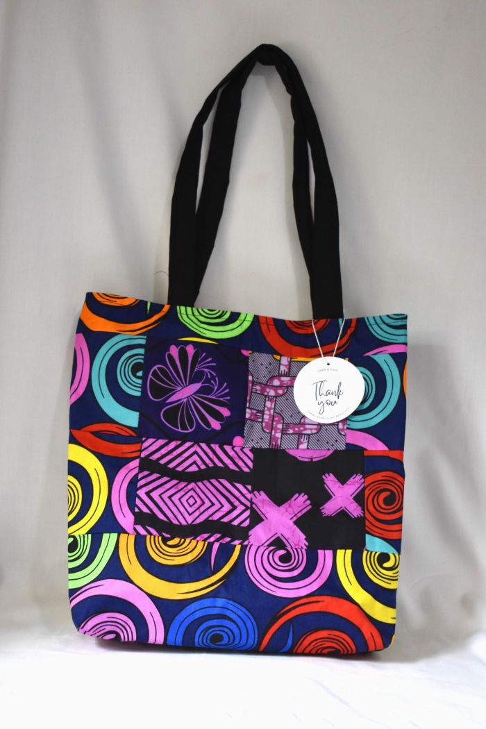 Pattern Collage Tote