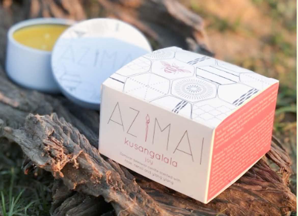 Azimai Kusangalala (Joy) - Neroli, Rose & Ylang Ylang Candle 6oz