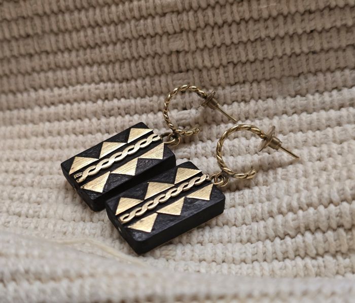 Kigango Mahogany Earrings