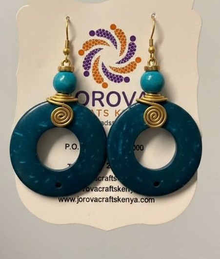 Jorova Stone and Coconut Earring