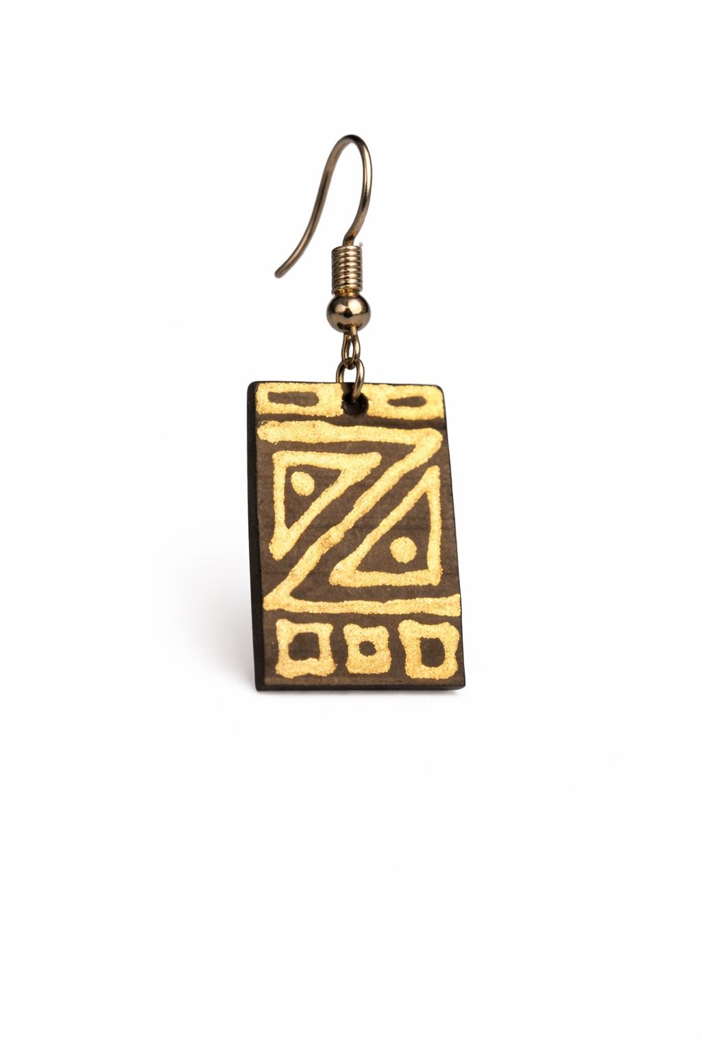 Golden Zebra Earrings