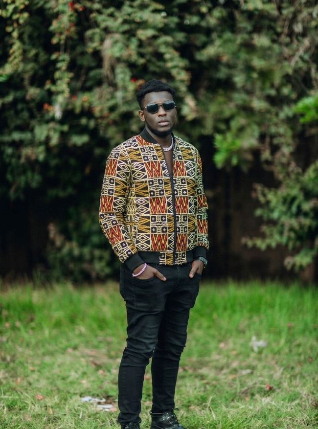 Kente Grid Reversible Bomber