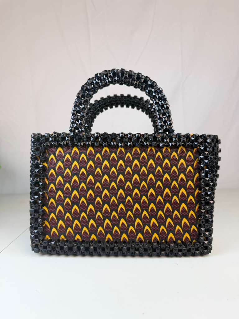 AMBROISE-Ule Black & Gold Beaded Handbag
