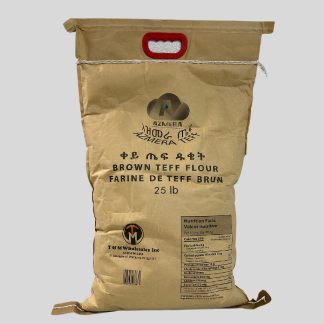 Azmera Brown Teff Flour – 25lb