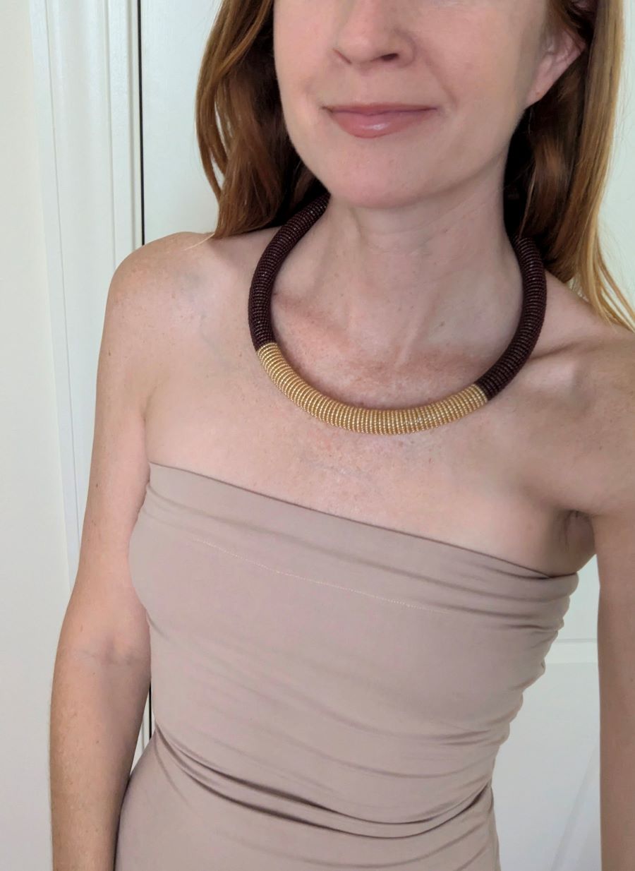 Beaded Tube Choker