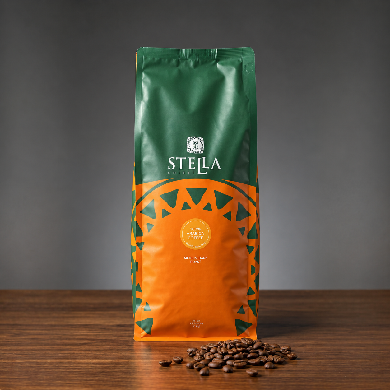 Stella Medium Roast Beans Coffee 1Kg