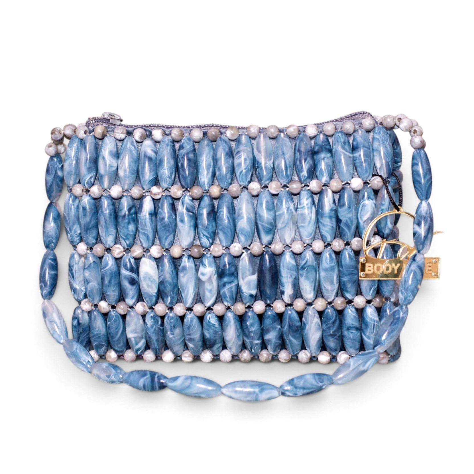 Nhyira Beaded Bag - Blue