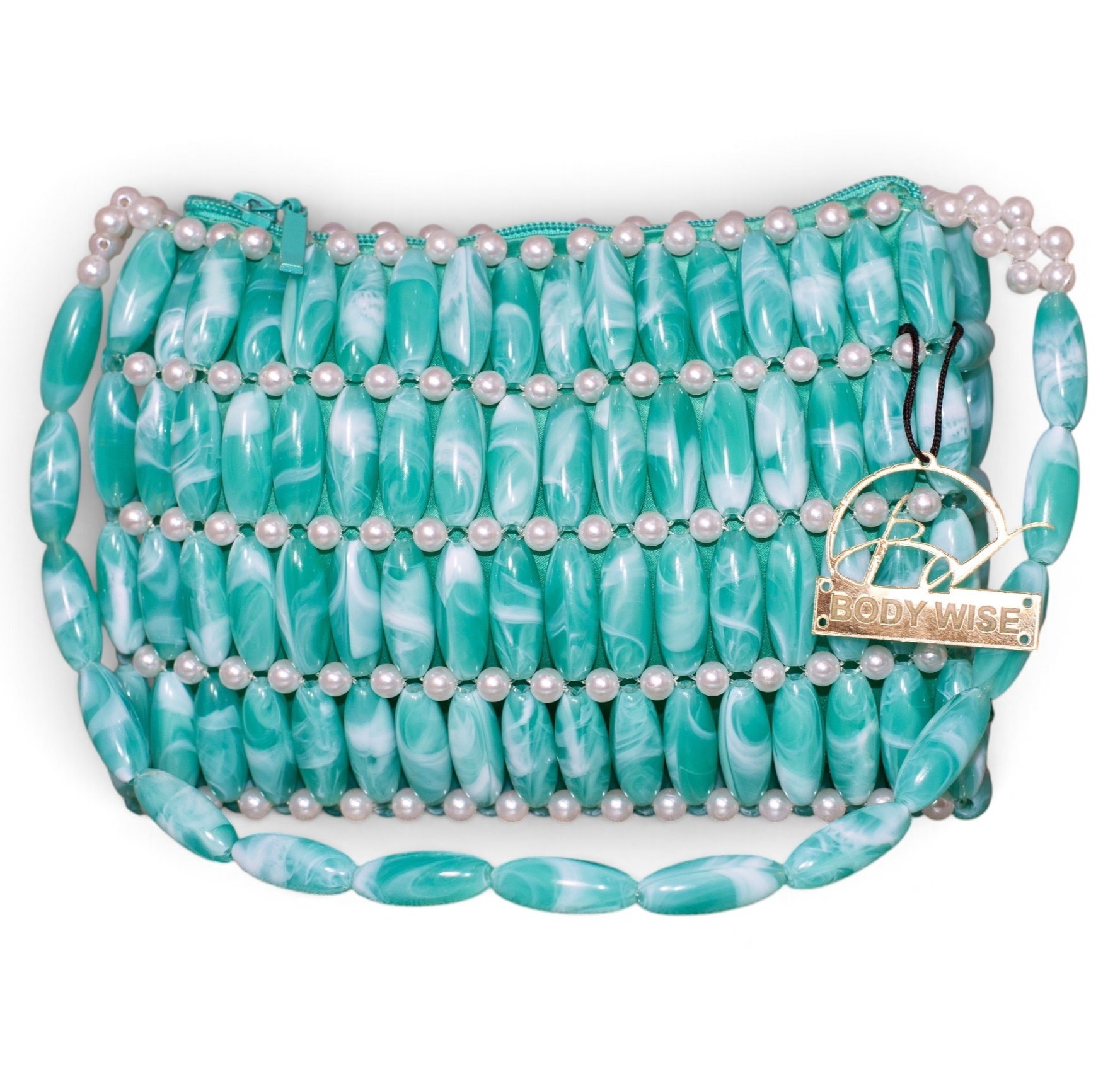 Nhyira Beaded Bag - Mint Green