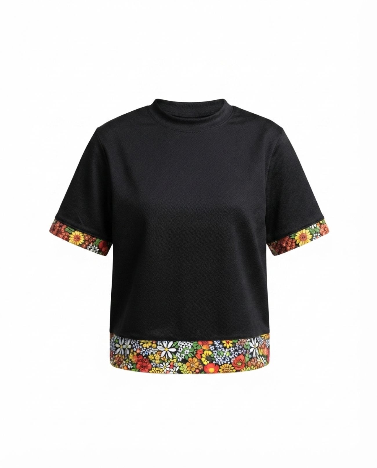 Safari Ankara Border & Sleeves T-Shirt