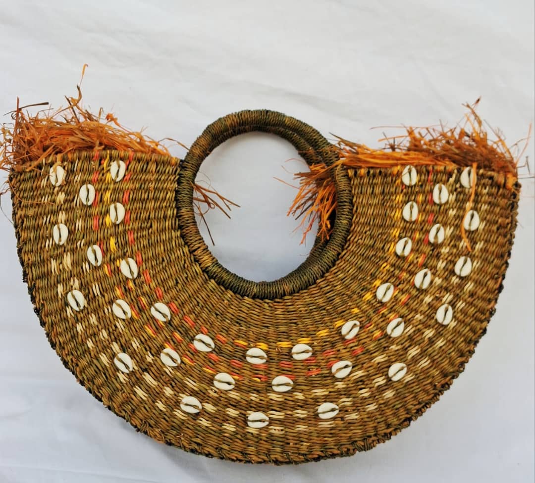 Ember Crescent Elephant Grass Bag 