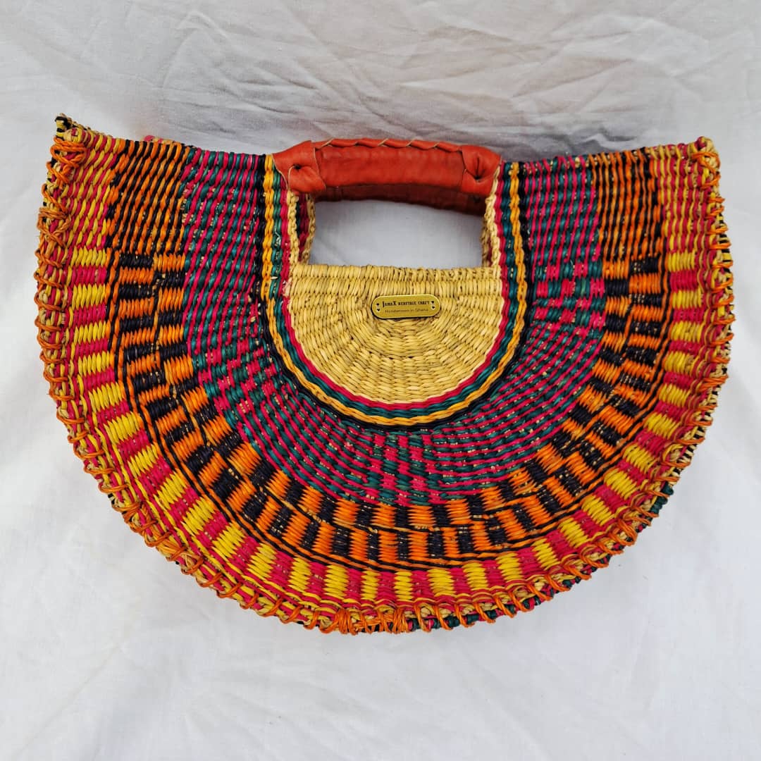 Sunset Blaze Woven Hand Bag