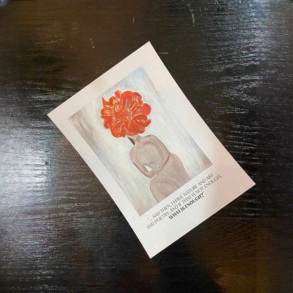 "Nature, Art & Poetry" Postcard