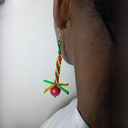 Rasta Earring - Red, Yellow & Green