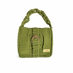 Macram Cotton Bag – Olive Green