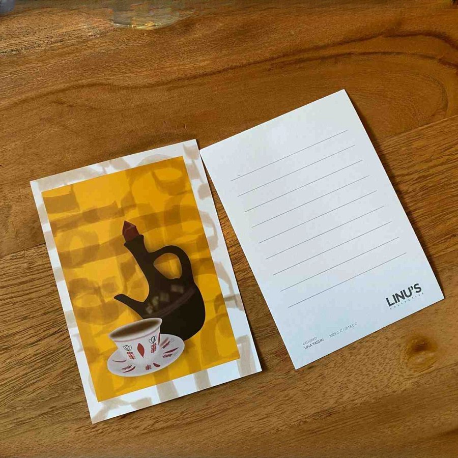 Jebena Coffee Art Postcard from Afrikart