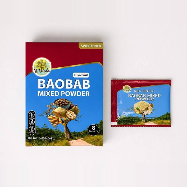 NUA Lentoc Baobab Mixed Powder (Sweetened)