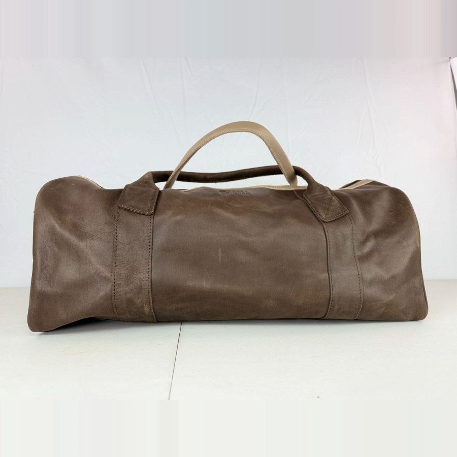Multicolor Duffle Bag - Cream and Brown  from Afrikart