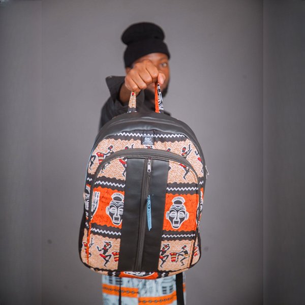 Black Ntaw Fashion Ubuntu Backpack