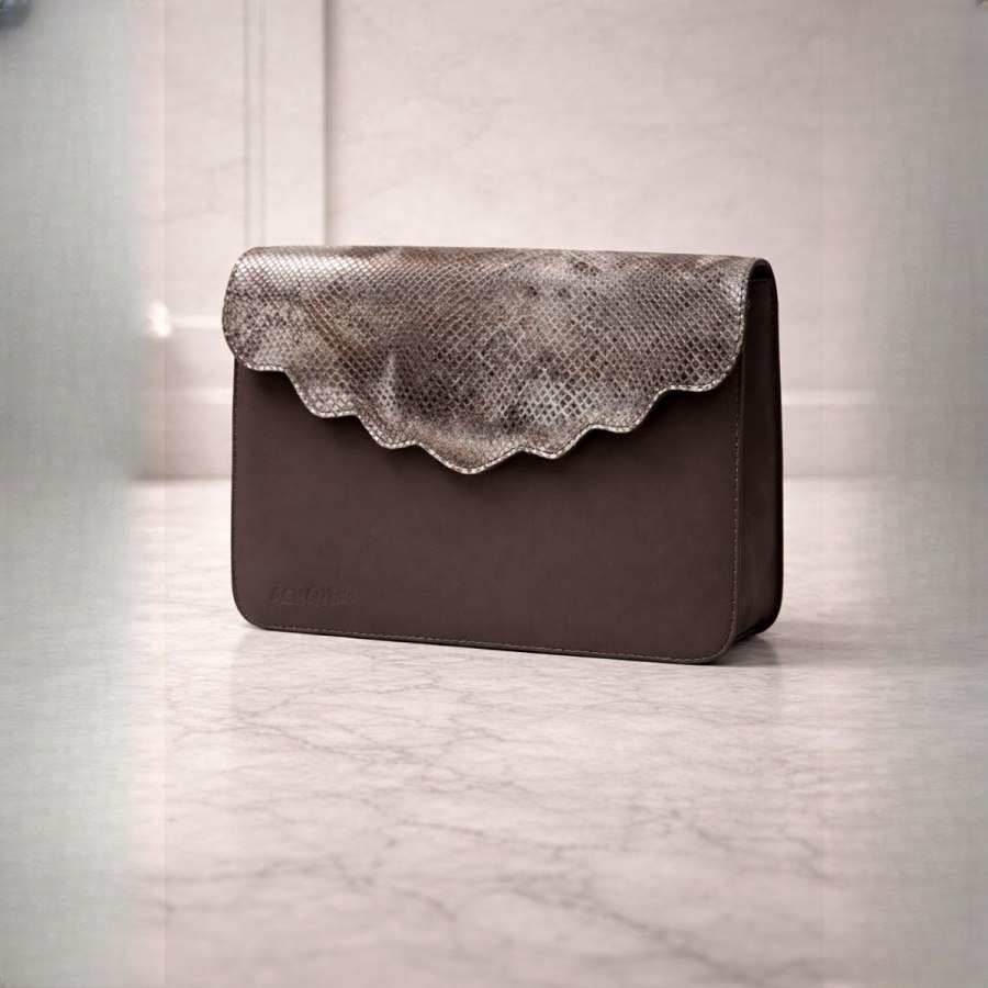 Belle Fleur bag Metallic Grey from Afrikart