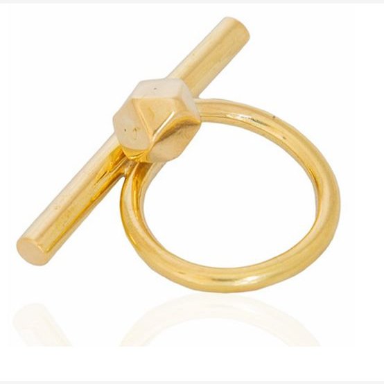 Adele Dejak Handcrafted Brass Aviva One Size Ring from Afrikart
