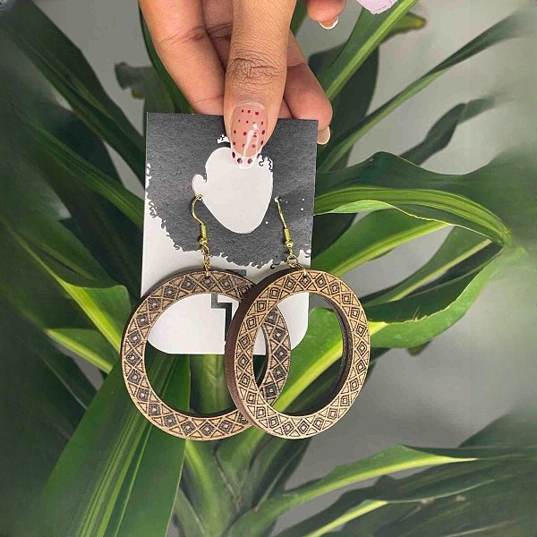 Mosaic Hoop Earring