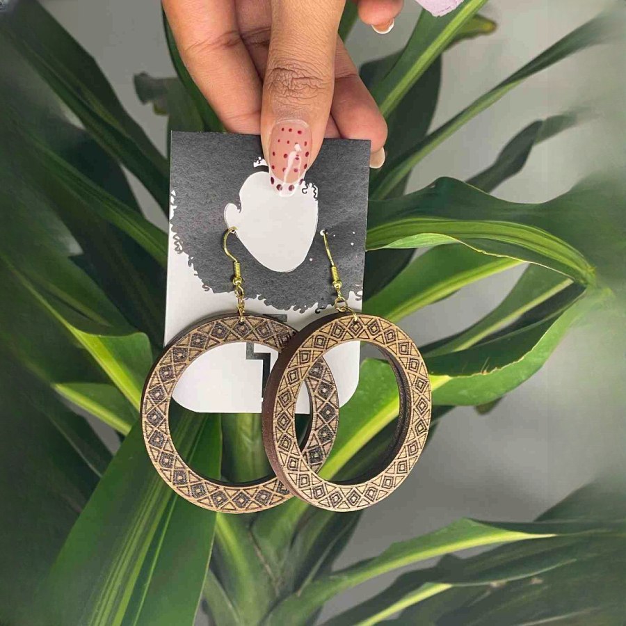 Mosaic Hoop Earring from Afrikart