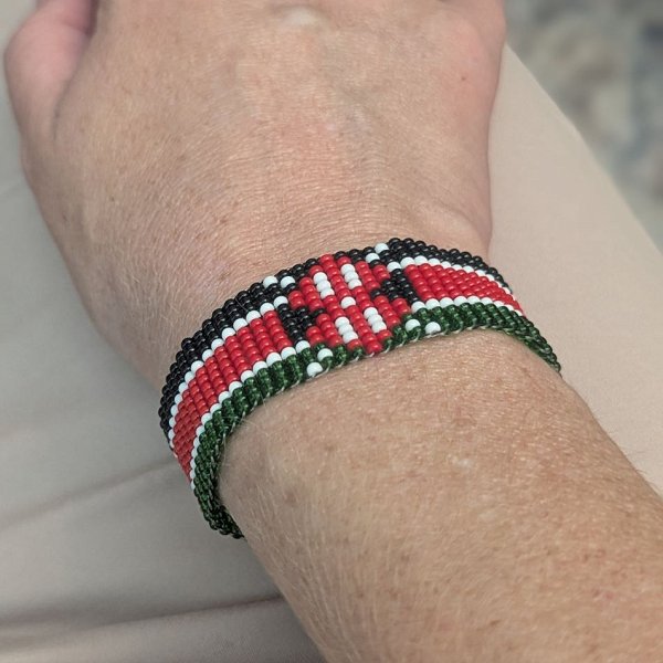 Kenyan Flag Bracelet