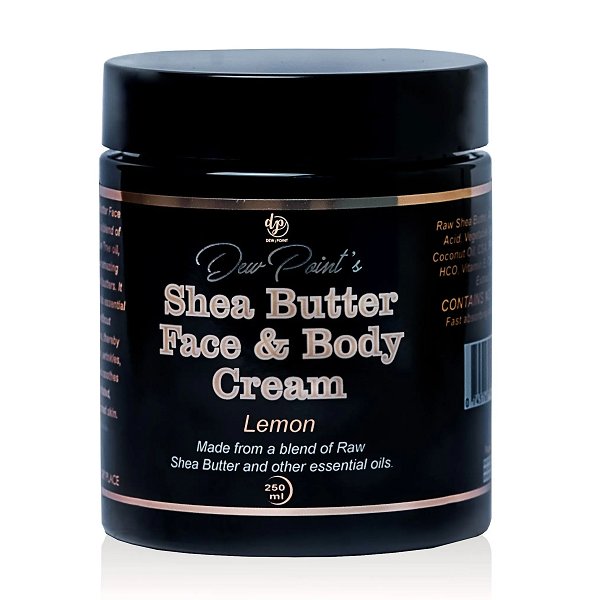 Dew Point Naturals Shea Butter Cream (Lemon) -250ml