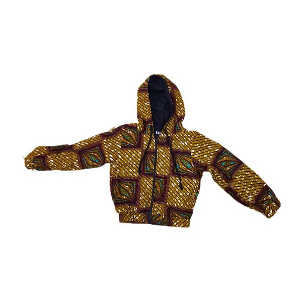 Burnt Yellow Kid's Hoodie Jacket