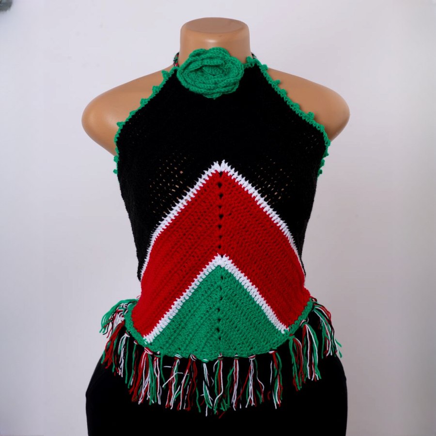 Crochet Floral Kenyan Themed Top from Afrikart