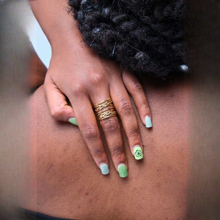 Mkeka Layered Statement Band Ring – Handcrafted Textured Unisex Finger Jewelry from Afrikart
