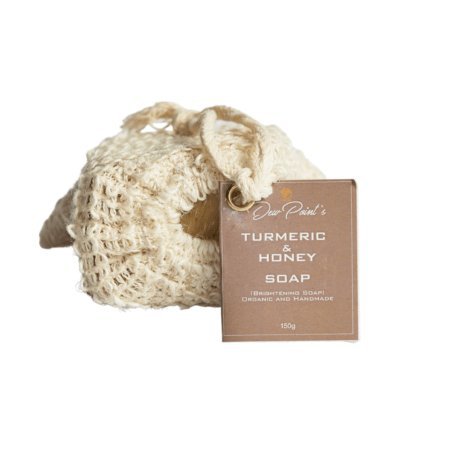 Dewpoint's Natural Turmeric and Honey Face and Body Soap (150g)