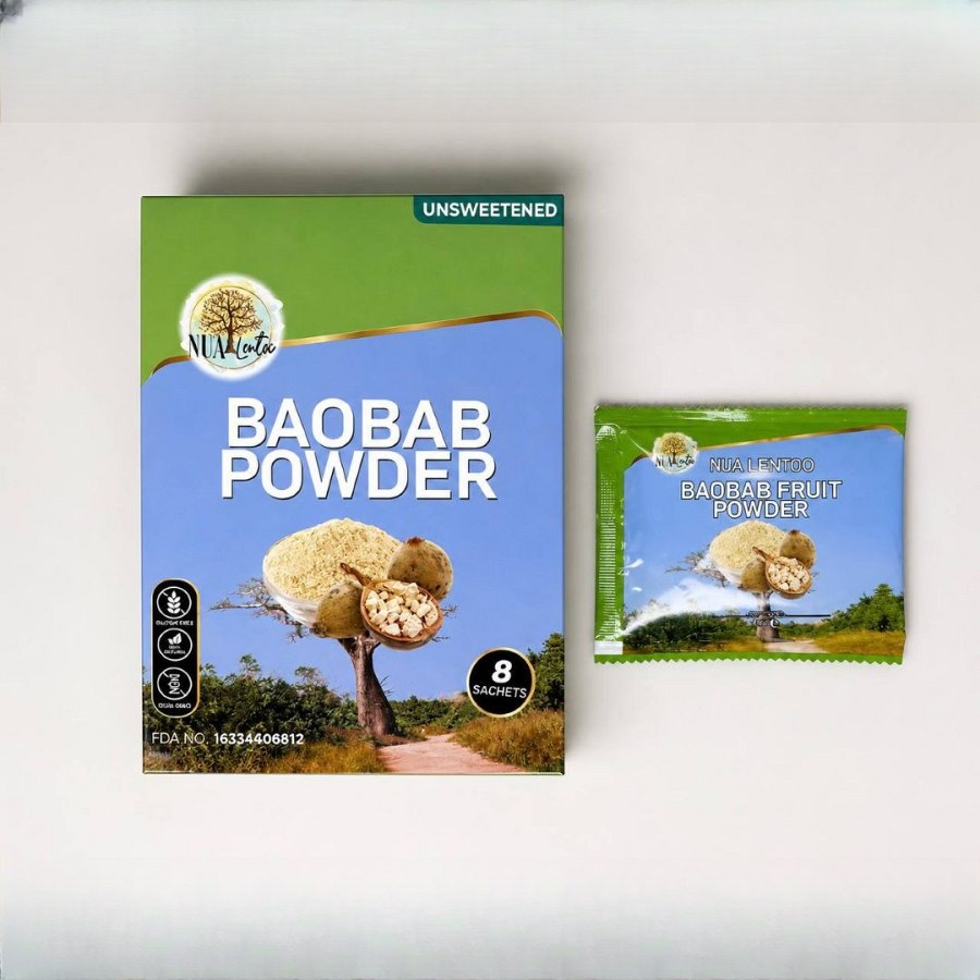 NUA Lentoc Baobab Fruit Powder (Unsweetened)  from Afrikart