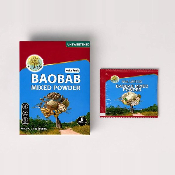 NUA Lentoc Unsweetened Baobab Mixed Powder