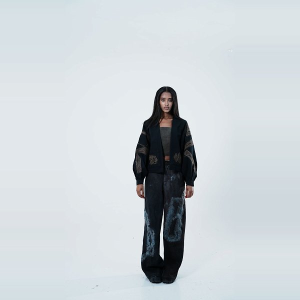 Dann Black "Dakota" Art-Patch Jacket