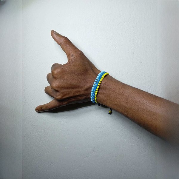 Shewshwe Yellow & Turquoise Bracelet